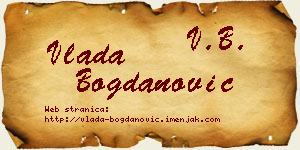 Vlada Bogdanović vizit kartica